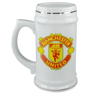 Керамическая кружка для пива с логотипом Манчестер Юнайтед